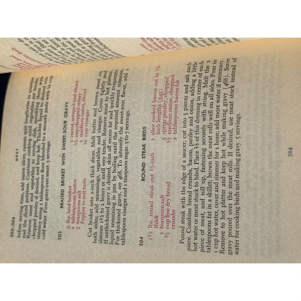 Meta Given Cookbook Vintage 1953‎ Modern Family Recipes Collectible